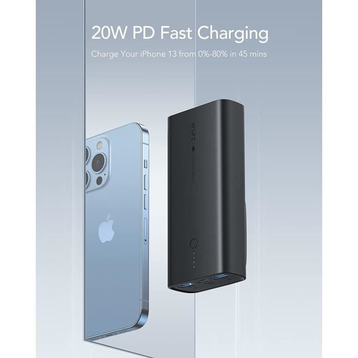 Rose-Batterie externe 100W,, charge Super rapide, avec câble intégré, avec  éclairage LED, pour iPhone 14 13 - Cdiscount Téléphonie