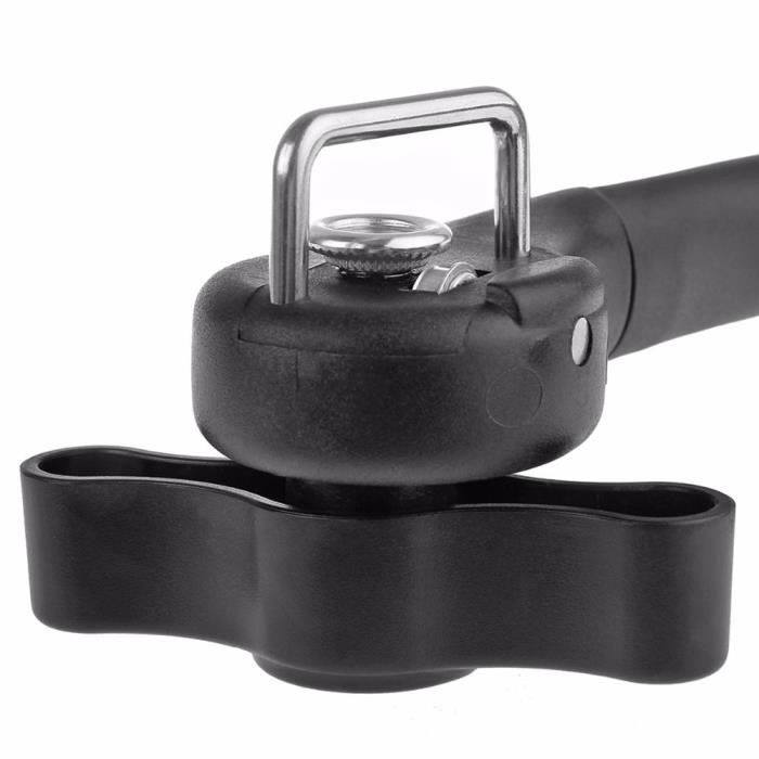 Ouvre-boîte Manuel En Acier Inoxydable Avec Poignée Ergonomique ABS - Léger Et Portable Pour Cuisine, Camping, Pique-nique