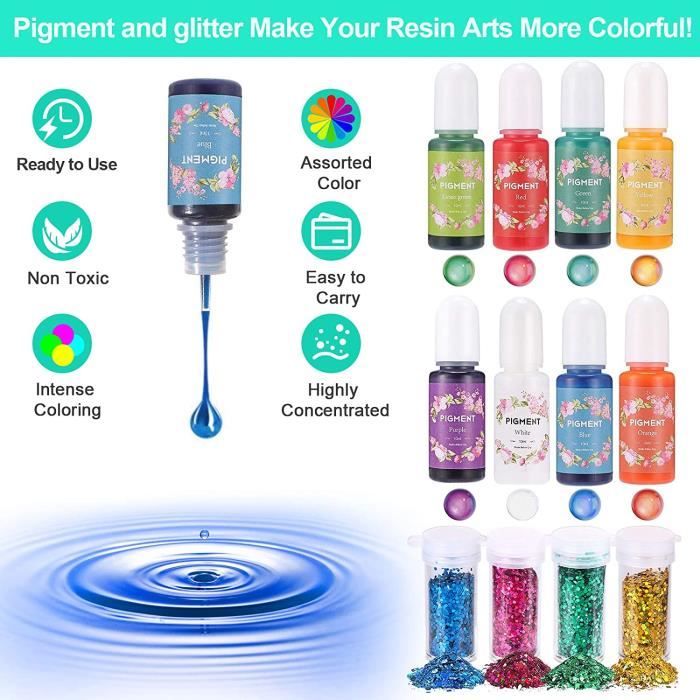 Resine Epoxy Kit Transparente 550g-500 mlKit Resine pour les