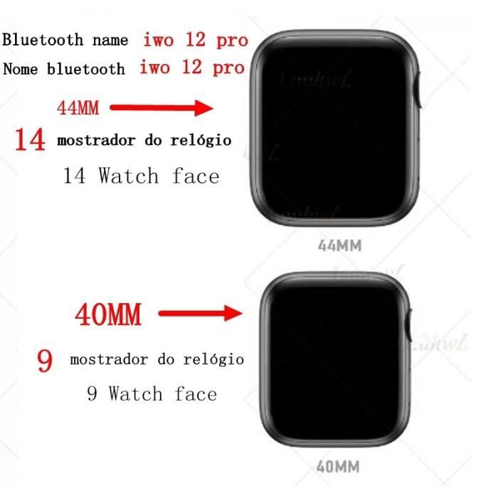 Iwo 12 pro series 5 smart watch 44mm smartwatch outlet