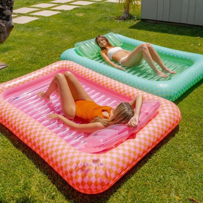 Matelas gonflable Flamingueo pour piscine et plage - Rose - 205x140x25cm -  Cdiscount Jeux - Jouets