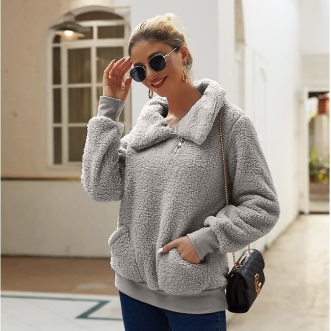 Pull sans capuche femme