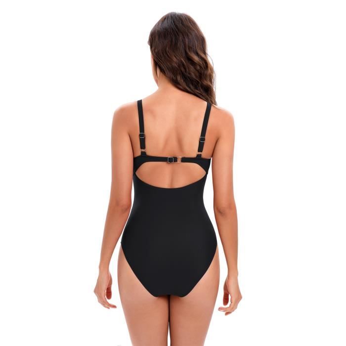Maillot de hot sale bain festonné noir