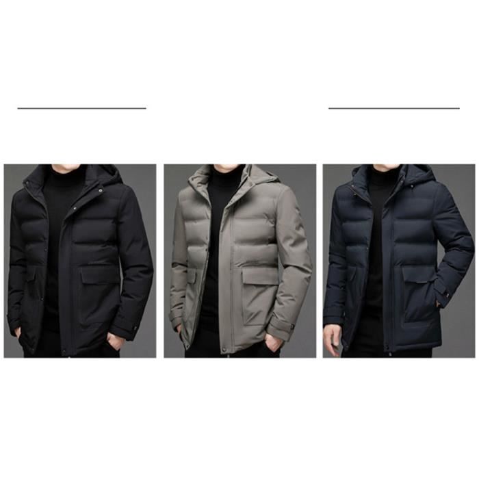 Veste D'hiver Chaude Pioneer Camp Pour Homme - Doublée Sherpa, Coupe-vent - Jusqu'à -10°C - Avec Capuche