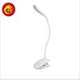 Lampe de Bureau sans fil à Led Tactile Rechargeable Flexible avec Cable micro-USB Lampe de Lecture Réglable à Pince Veilleuse-3