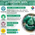 Pendule divinatoire de Radiesthésie en Aventurine Verte – Pendule Sephoroton en Pierre Naturelle – 14 GR [GARANTIE A VIE]-3