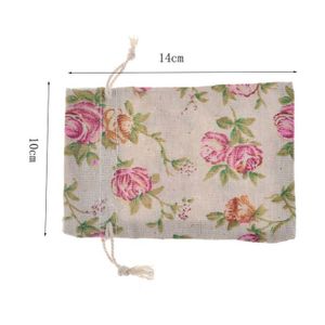 5 Pochettes Microfibre Uxcell - 18x12cm - Cordon Coulissant - Rouge/rose - Neuves