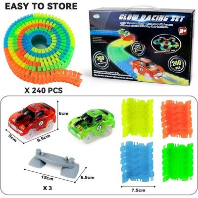 Circuit Flexible Circuit Voiture Enfant Jeu Circuit avec Accessories Circuit Flexible Circuit Voiture Enfant Jeu Circuit avec Accessories
