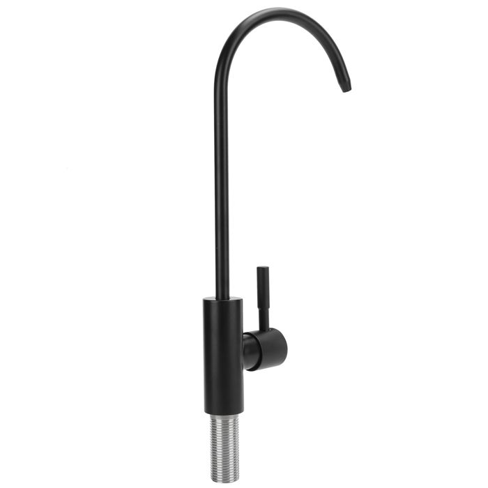 Robinet De Lavabo Tessa : Inox Brossé, Look Platine Mat, Super Costaud