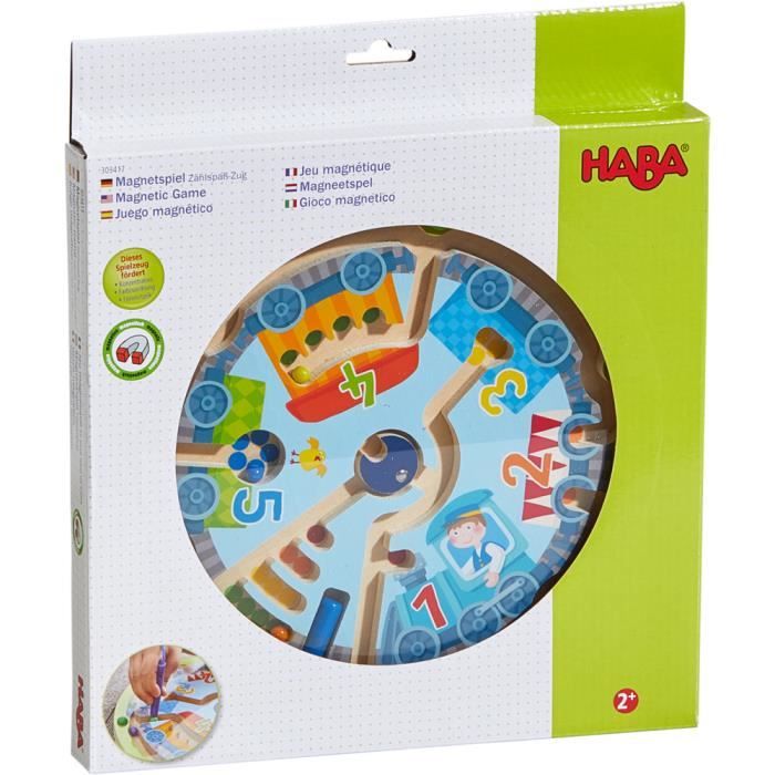 Jeu magnétique HABA - Le Petit Train de billes - chiffres 1 à 5 - 2 ans et  plus - Cdiscount Jeux - Jouets