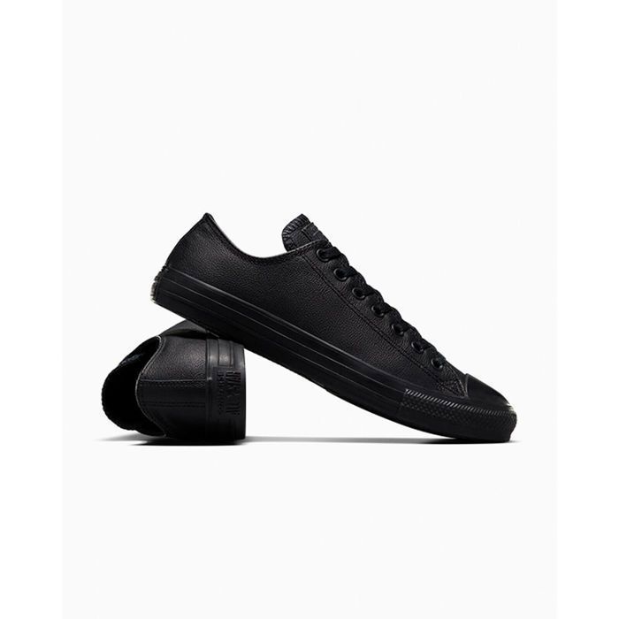 Basket Converse All Star Mono Leather Cuir Noir Plat