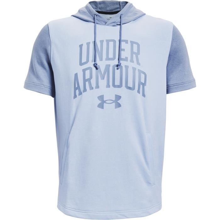 Sweat à capuche Under Armour Rival Terry Colorblock Bleu ciel