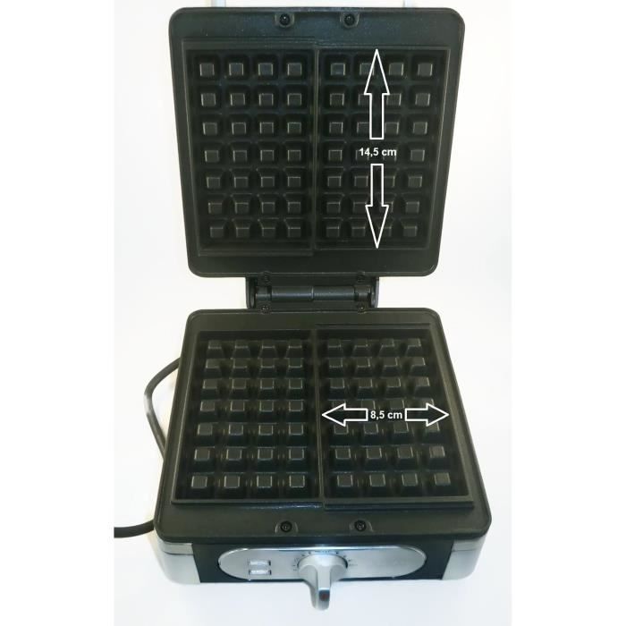 Macchina Per Waffle MPM MGO13 - Doppia, Piastre Antiaderenti, 1400W, Acciaio Inox - Foto 2