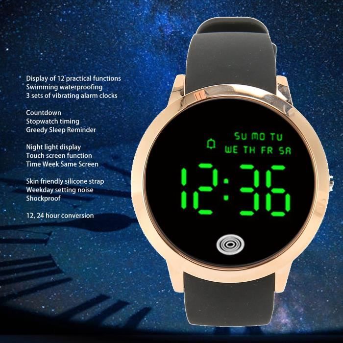 YOSOO montre électronique Montre Sport Numérique, Montre Natation étanche  et Lumineuse, Montre-bracelet montres bracelet
