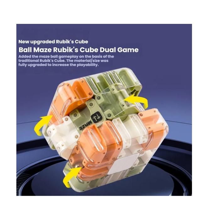 Grand Labyrinthe 3D – Cube Magique Et Balle Puzzle – Jeu De Réflexion Ultra Difficile, Casse-tête Pour Adultes Et Enfants (Noir Et Blanc)