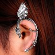 Fashion Crystal clip oreille Cuff Stud Femmes Punk Wrap Cartilage Boucle d/'oreille Bijoux