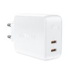 ACEFAST PD50W Chargeur Secteur Type-C,2 Ports(C+C)Chargeur Mural Rapide Adaptateur Secteur Type-C Multiple Universel