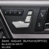 Décoration intérieure,Pour Mercedes-Benz Accessoires GLA Classe X156 AMG Bling Autocollant Intérieur Pièces - 9Silver[C88]