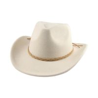56-58cm - beige - Chapeau Chapeaux pour Femmes Chapeau de Cowboy Kaki Camel Noir Panama Chapeau De Cowboy Occ