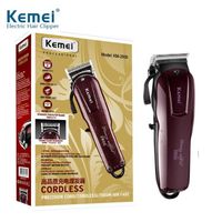 KM2600 avec boîte Kemei 2600 – tondeuse à cheveux électrique professionnelle, rasoir puissant pour couper les