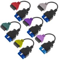 CableMarkt - Pack de 6 câbles adaptateurs OBD2 compatibles avec FIAT ECU Scan