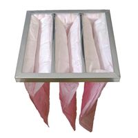 vhbw Sacs filtrants pour système de climatisation et ventilation - Filtre à air F7, 28,7 x 28,7 x 36 cm, rose