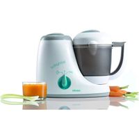 BEABA - Babycook Original - Robot de Cuisine Bébé - Machine 4 en 1 : mélange, chauffe, vapeur, dégivrage - Rapide : 15 min - Accessoires inclus - UK Plug