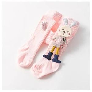 LEGGING Leggings Chauds en Coton pour Fille de 0 à 6 Ans,Pantalon pour Bébé-Pink Rabbit Tights-0 to 1 year