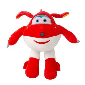 FIGURINE - PERSONNAGE Peluche Super Wings JETT 26 cm rouge - PLAY BY PLA