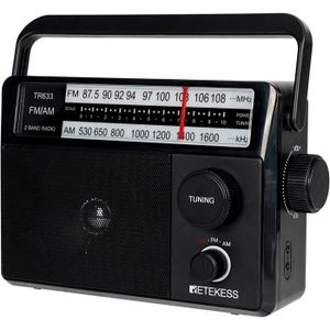 RADIO CD CASSETTE Retekess TR633 Radio Portable,Radio AM FM, Transis