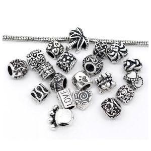 LOT MÉLANGE DE 10 CHARMS PERLE BRELOQUE PENDENTIF BRACELET LOOM BANDS FRANCE