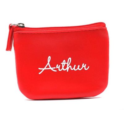 Porte-Monnaie En Feutrine Personnalisé Avec Prénom Tennis - Pochette Pratique 11x9cm