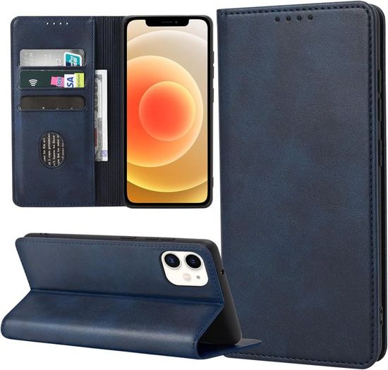 QLTYPRI Coque pour iPhone 12 Pro Max, Housse en Cuir Premium PU Portefeuille Etui, [Fentes pour Cartes] [Fermoir Magnétique] [Stand Fonction] Flip Coque pour iPhone 12 Pro Max - Noir
