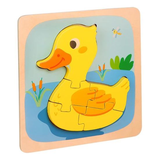 QUOKKA PUZZLES EN Bois Pour Les Tout-Petits 1-3 - Lot De 3 Puzzles