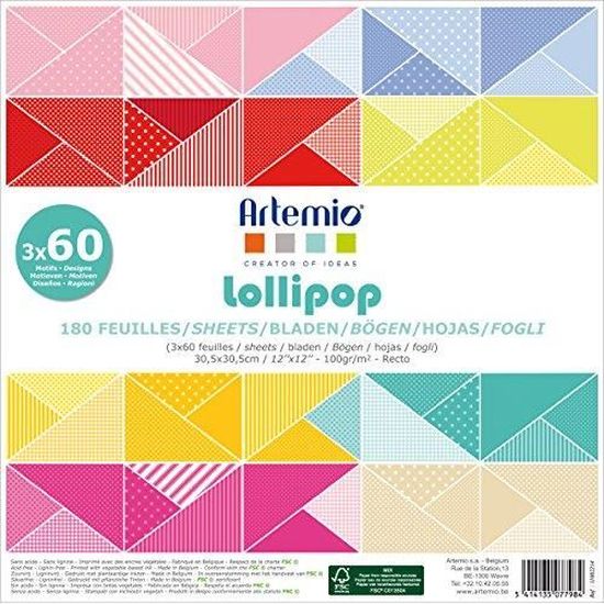 Artemio Bloc De 60 Feuilles Blue Dreams 30x30 Cm - Papiers Scrapbooking Multicolore