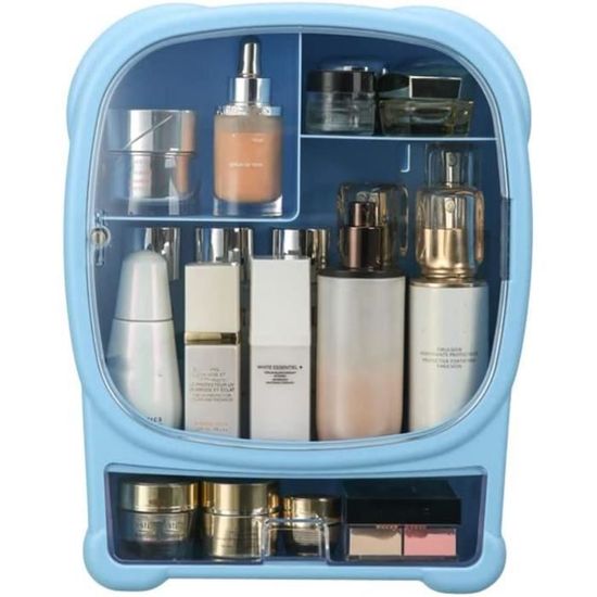 Boîte Rangement Cosmétiques Avec Tiroirs - Grande Capacité - Étanche Anti-Poussière - Organisateur Maquillage