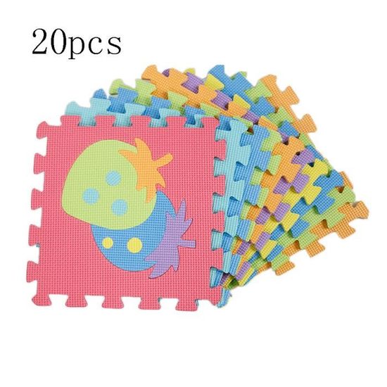 Tapis Puzzle Sport Maison 30x30 Cm Extra épais 10 Mm - 18 Pièces Mousse EVA Antidérapante - Protection Sol Salle De Gym Fitness