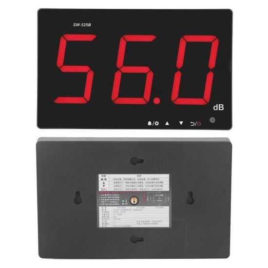 Compteur De Décibels, Lecteur De Niveau Sonore Numérique Avec 30 à 130dBA, écran LCD, Compteur De Décibels Professionnels De Haute Précision Pour Salle De Classe, Voisin Bruyant, Bureau, Usine
