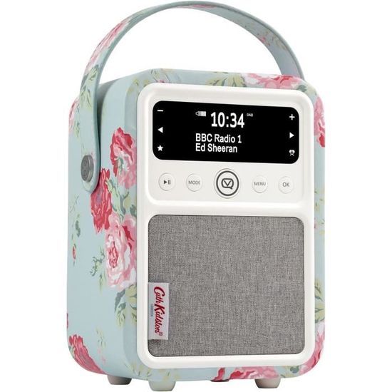 Radio Portatile VQ Monty DAB+/FM - Bluetooth, Sveglia, Alimentazione Batteria/Rete, Noce - Foto 8