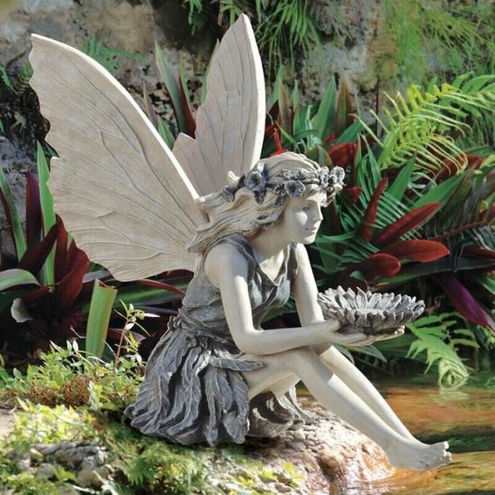 Acheter Résine lumineuse fée fille ornements jardin décoration