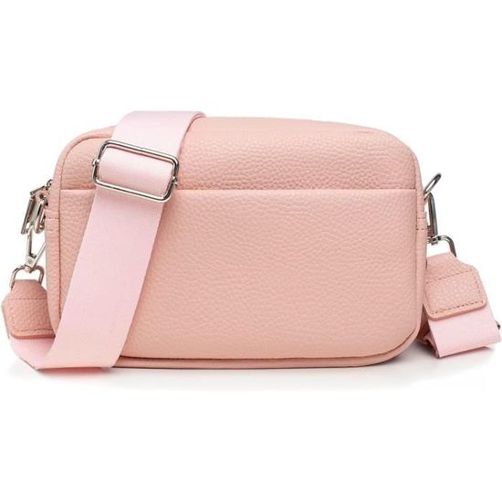 CHAMAIR Petit Sac à Main Femme - Cuir Synthétique Avec Bandoulière Amovible