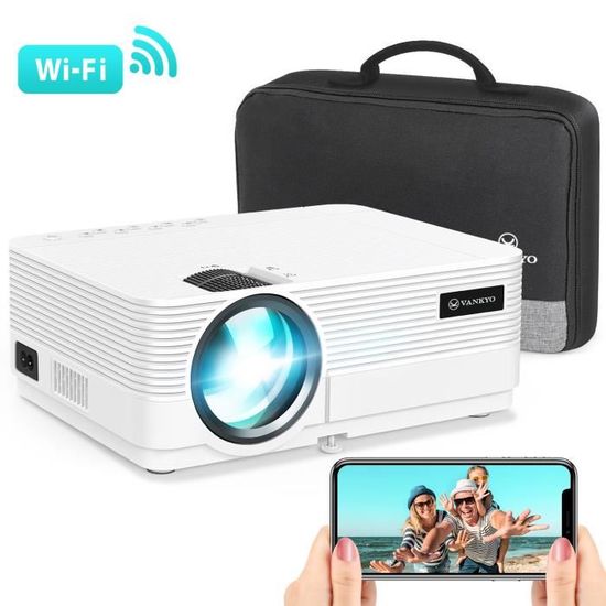 VANKYO 5G WIFI Mini Vidéoprojecteur Leisure 470 Pro, Native 1080P FHD, Écran 250", Synchronize Smart Phone Screen