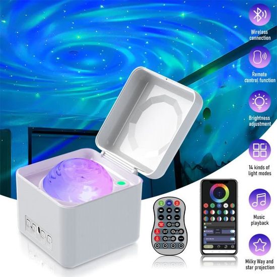 Projecteur Planétarium Galaxie 13-en-1 - LED Ciel étoilé - Enfants & Adultes - USB