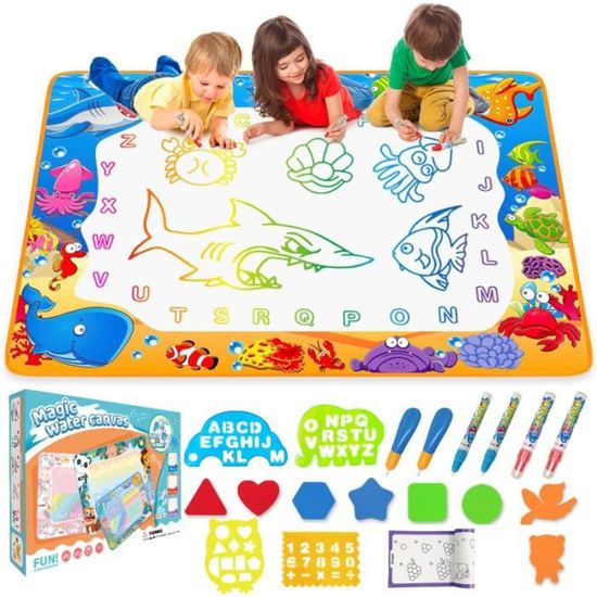 XX Tapis Dessin, Eau Peinture Doodle Tapis pour les Enfants 100x70CM XX Tapis Dessin, Eau Peinture Doodle Tapis pour les Enfants 100x70CM
