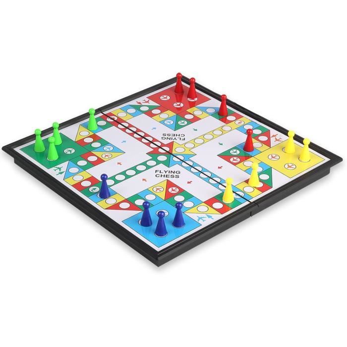 Generic Jeu de société 3 en 1, échecs, Dames, Backgammon, magnétique, L