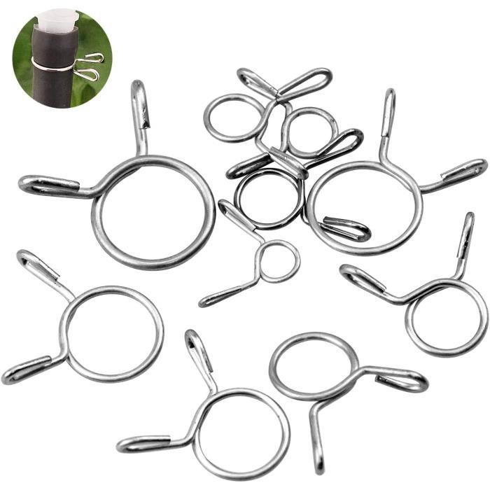Lot De 100 Pinces à Ressort Métal 5 Trous Pour Canapé - Accessoires Réparation Meubles Robustes