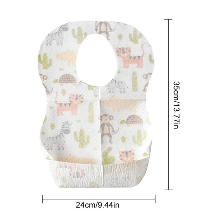 4 Bavoirs à Peindre Pour Bébé - Triangulaires Étanches - Cadeau Fête Prénatale - Lavage Main