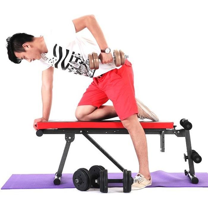 Bilingda® Banc de Musculation Pliable inclinable - Banc haltérophilie - Banc muscu - Banc Abdo