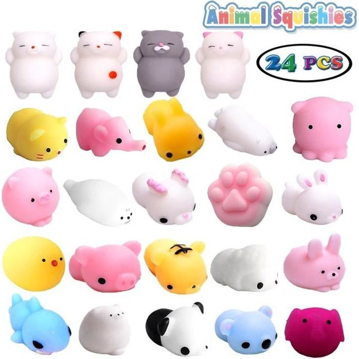 Lot de 24 mini jouets mochi squishy(24 pack navire au hasard))