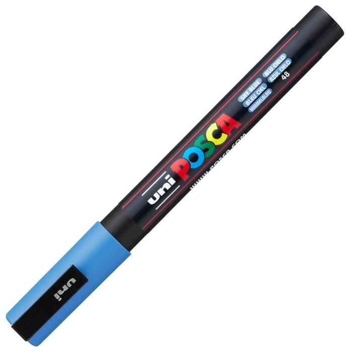 Uni-Ball Posca- Marqueur Uni-Ball Posca Pointe Fine 1mm Bleu Ciel